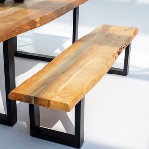 Banco de Diseño Industrial de Madera de Acacia Vandana Falcon Zenova para Hogares Modernos y Espacios Exteriores - Product Image 1