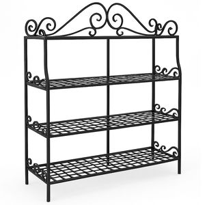 Support de plantes en fer forgé pour l'intérieur et l'extérieur, design tendance, qualité et finition supérieures, pots de rangement pour plantes, vente chaude - Product Image 3