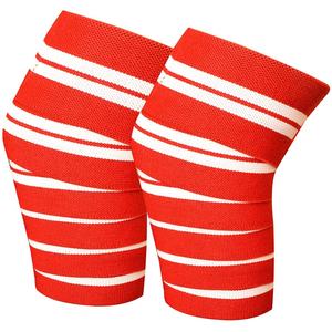 Best Selling Custom Stiff Heavy Duty Fitness Weightlifting Knee Wraps Power Lifting Knee <b>Straps</b> <b>Gym</b> Training Knee Support - Product Image 5