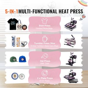 Pressa a Caldo Digitale 12 x 15 Pollici con Rotazione a 360 Gradi per Trasferimento Termico su Tumbler da 30 oz e T-shirt - Product Image 2