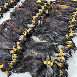 Extensions de cheveux humains, cheveux humains, simples, en vrac, usine, Double cuticule alignée, vierges, russes, Remy, bon marché, vente en gros - Product Image 2