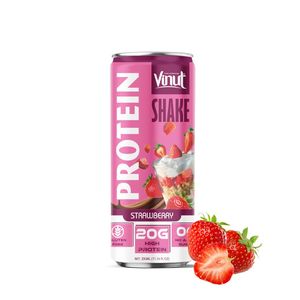 Fabricante Vietnamita de Café Helado VINUT de 330 ml (Alto en Proteínas, Sin Gluten, Sin Azúcar), 24 Latas/Caja, Empaquetado OEM/ODM, Marca Privada - Product Image 1