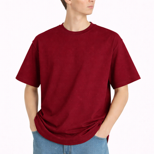 T-shirt for Men Wholesale Cotton Blank T-shirt Customized Logo Design Quick Dry for Men Short Sleeve Solid Color T-shirt - Product Image 1
