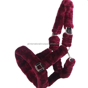 Harnais pour cheval en fausse fourrure nylon de haute qualité avec double sangle réglable et boucle en alliage de zinc solide - Product Image 4