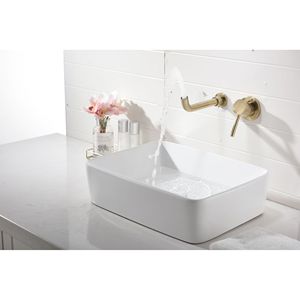 Rubinetto Monocomando a Parete per Lavabo Bagno con Scarico a Scomparsa Senza Troppopieno - Product Image 5
