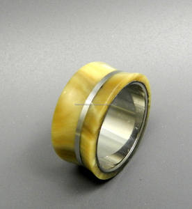 Anillo de cuerno de búfalo de alta calidad, accesorio duradero y ligero para hombres y mujeres, anillo de dedo de tendencia de Falak World Export - Product Image 1