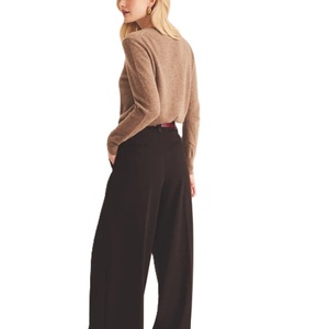 เสื้อสเวตเตอร์ไหมพรมอะคริลิคสไตล์เกาหลีสำหรับผู้หญิง แขนยาว ทรงเข้ารูป สวมใส่สบาย เหมาะสำหรับฤดูหนาวและฤดูใบไม้ผลิ ผลิตจากบังกลาเทศ - Product Image 3