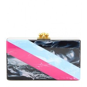 Pochette de luxe moderne pour femme, artisanale, en résine et cristal, accessoire de mode - Product Image 1