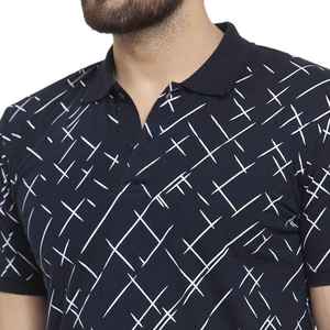 Nouveaux polos pour hommes grandes tailles, polos en coton noir écologiques, dernière collection d'été, prix de gros d'usine - Product Image 6