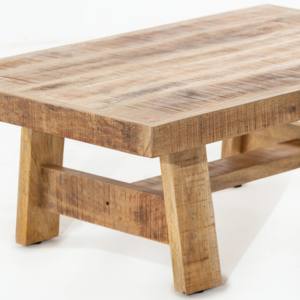 โต๊ะกาแฟไม้ vandana zenova Lyra สำหรับห้องนั่งเล่นที่ทันสมัยและการตกแต่งบ้านร่วมสมัย - Product Image 4