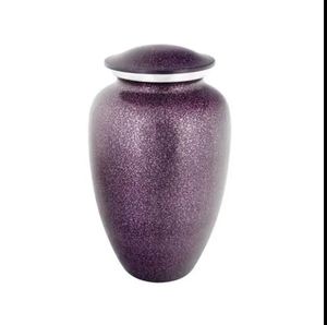 Urne funéraire artisanale en aluminium noir pour adulte - Artisanat indien - Product Image 4