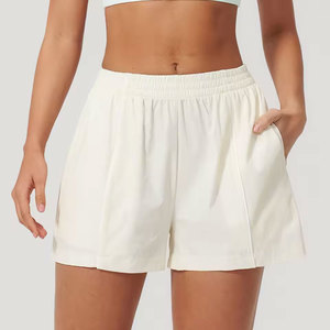 Shorts de yoga d'été pour femmes, respirants, séchage rapide, en tissu Oxford, Spandex/Coton, taille haute, style vintage, pour le cyclisme et la course à pied - Product Image 2