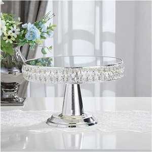 Elegante Frutero de Metal con Pedestal, Diseño de Hojas, Bandeja Decorativa para Servir, Centro de Mesa para Mesa de Comedor, Bodas y Fiestas - Product Image 1