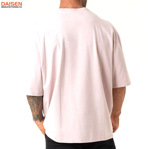 Camiseta de Algodón Oversize para Hombre, Ajuste Holgado, Transpirable, Manga Corta, Estilo Casual Urbano, Personalización de Marca, Fabricante Mayorista - Product Image 2