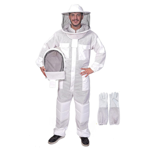 Traje de Apicultura de Doble Capa con Malla Ventilada de 3 Niveles, Velo Protector y Velo Redondo, Puños Elásticos, Múltiples Bolsillos - Product Image 6