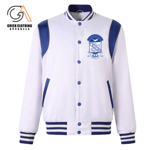 1914 Blu Phi Sigma Bomber Jacket Blue Mens Greek Letter Satin Jacket Fraternity Apparel Zip Up Classic Fit Premium Outerwear - Product Image 6