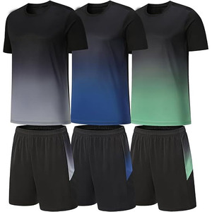 Custom Sublimation Soccer Uniform Set Breathable Quick Dry Football Jersey And <b>Shorts</b> Teamwear OEM Manufacturer - Product Image 4