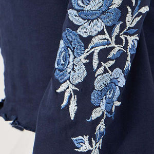 T-shirt pour femme de haute qualité, respirant, écologique, entièrement personnalisé, broderie, coupe ajustée, été - Product Image 4