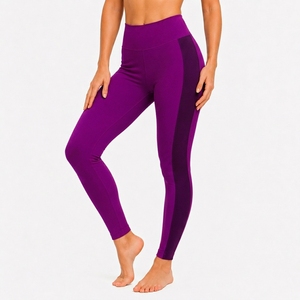 High Waist Knitted Eco-Friendly Yoga <b>Leggings</b> Breathable Stretch <b>Workout</b> Tights Quick Dry Full Length 180g <b>Pockets</b> Activewear - Product Image 6