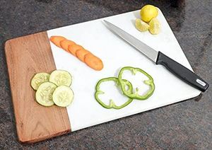 ถาดเสิร์ฟชีสหินอ่อนสีขาวและไม้วอลนัทสุดหรูสำหรับบ้าน ร้านอาหาร คาเฟ่ - Product Image 4