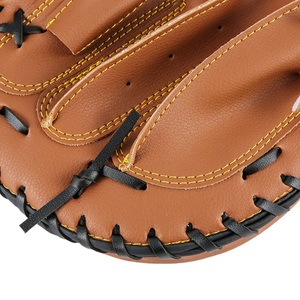 Guante de béisbol de cuero de alta calidad con agarre reforzado en la palma, ideal para jugar en el campo exterior y el interior, diseñado para brindar comodidad y rendimiento. - Product Image 5