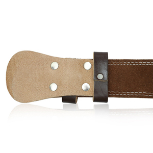 Ceinture de musculation en cuir réglable et robuste avec boucle à double ardillon antidérapante pour Cross-fit et Powerlifting - Product Image 4