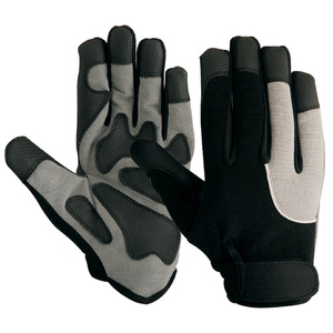 Gants de travail en cuir pour hommes, haute qualité, robustes, renforcés, protection des mains, double paume en cuir, gants de sécurité pour travaux de levage - Product Image 2