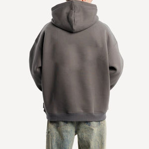 Nouveau survêtement unisexe en polaire à capuche pour l'hiver, coupe régulière, effet délavé, pour hommes, vente en gros - Product Image 3