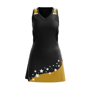 Custom Women's Tennis Dress Sleeveless Moisture Wicking Breathable 100% Polyester <b>Athletic</b> Sportswear with Shorts Option - Product Image 4