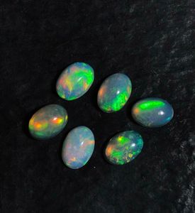 Opale africaine naturelle multi-feu, opale d'Éthiopie, cabochon. - Product Image 1