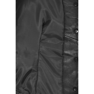 Gilet en cuir d'agneau de qualité supérieure pour femme, col en V classique, boutonné sur le devant, fournisseur en gros OEM ODM sous marque privée - Product Image 4