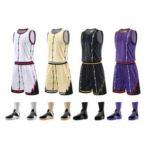 Maillot de basket-ball personnalisé, respirant, à séchage rapide, grande taille, nouveau design - Product Image 5