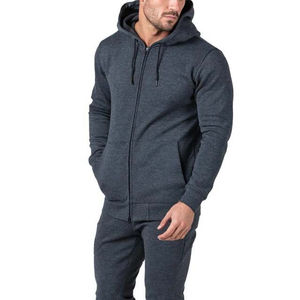 Conjunto de Sudadera con capucha y pantalón de algodón 100% liso para hombre fabricado en fábrica a granel, conjunto de chándal con logotipo personalizado para hombre MOQ bajo a la venta - Product Image 6