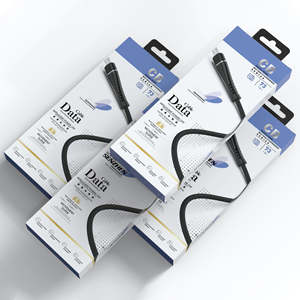 Caja de Papel Reciclable de Diseño Personalizado con Impresión Clara para Cable de Carga de Teléfono Micro B USB-C - Product Image 5