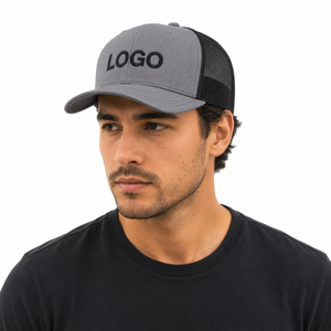 5 Panel Trucker <b>Cap</b> Nylon Front Panel Breathable Mesh Back Buckle Closure Design Blank Plain No Logo Custom Factory Direct - Product Image 2