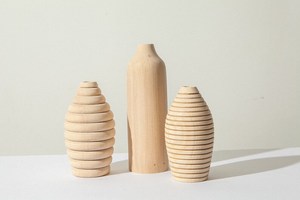 Pot de fleurs circulaire en bois moderne et élégant, écologique, pour la maison, le bureau, les espaces intérieurs, la pépinière, le jardin - Product Image 2