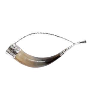 Campana de Cerveza de Metal Reutilizable Estilo Vikingo Vintage Hecha a Mano con Cuerno Natural de Búfalo, Venta al por Mayor, Característica de Cerveza de Latón RR ENTERPRISES - Product Image 4