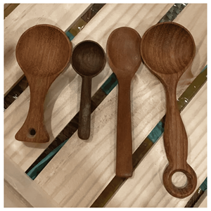 Wooden <b>spoon</b> crafted with natural wood for food preparation stirring and kitchen <b>serving</b> use, produced in Vietnam - Product Image 3