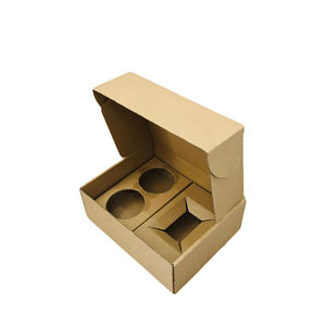 Caja de Regalo de Cartón para Velas, Ecológica, Hecha con Materiales Reciclados, de 3 Capas, Corrugada, de 2 mm de Grosor, Autoarmable, No Tóxica - Product Image 1
