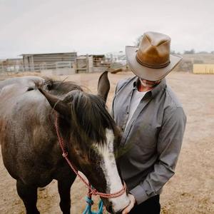 Sombreros de Vaquero de Cuero con Logotipo Personalizado, Moda Occidental Australiana, Sombreros de Cuero Personalizados al por Mayor - Product Image 4
