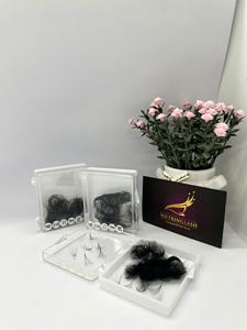 Extensions de cils préfabriquées en gros, très demandées, 10D-20D, longues et naturelles, courbures CC/DD/M/L, en cheveux synthétiques, service OEM - Product Image 2