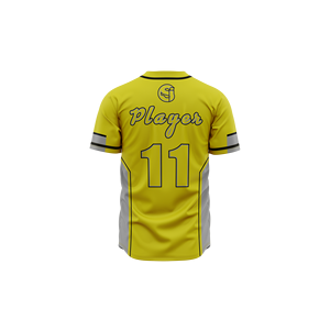 Camiseta de Béisbol Personalizada con Sublimación por Transferencia de Calor, Cuello en V, Sólida, Transpirable, 100% Algodón, para Hombre - Product Image 4