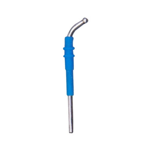 PROMOTION Spéciale Sonde chirurgicale professionnelle à électrode sphérique incurvée en acier inoxydable, instrument d'hémostase manuel à poignée bleue réutilisable - Product Image 1