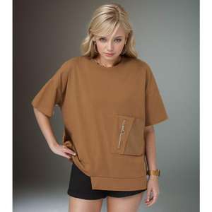 T-shirt blanc 100 % coton tricoté pour femme, style décontracté, écologique, biowashed, 160 GSM, coupe classique, manches courtes, imprimé - Product Image 4