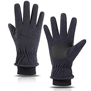 Gants de travail d'extérieur pour hommes, imperméables, isolés, quatre saisons, résistants au froid, coupe-vent, respirants, en cuir, personnalisables - Product Image 1