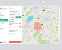 Aplicación de gestión de flotas para seguimiento de vehículos, monitorización de conductores, optimización de rutas y alertas de mantenimiento.