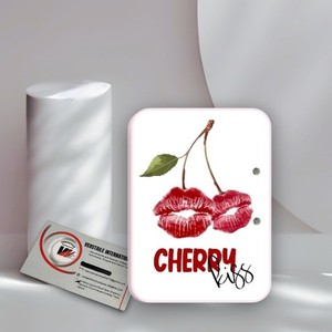 Hot Red Lips Cherry Kiss Lash Tiles Eyelash Extension Plate Acrylic Magnetic Flower Rectangle Eco-Friendly Cute - Product Image 1