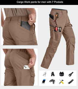 OEM ODM Utility Reinforced <b>Work</b> Pants Premium Heavy Duty <b>Cargo</b> Workwear Trousers Manufacturer Supplier Factory Exporter - Product Image 2