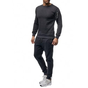 Conjunto Deportivo Personalizado de Alta Calidad para Hombre, 2 Piezas, Transpirable, Ligero, Informal, Diseño Sólido de Invierno, Precio al por Mayor - Product Image 3
