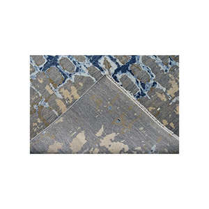 Modern Hand-Knotted Wool <b>Rug</b> Abstract Geometric <b>Grey</b> Blue Low Pile Shaggy Area Carpet for <b>Living</b> <b>Room</b> Bedroom Hotel Custom Size - Product Image 6